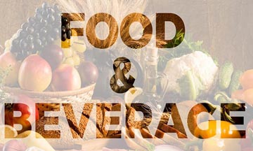 Food and Beverages including mineral water and drinks-